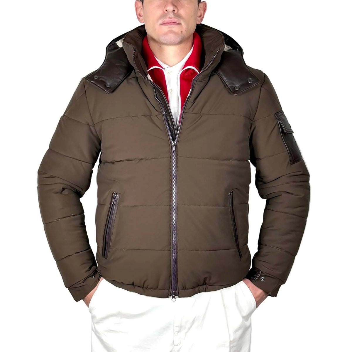 Leather down jacket 75LTXNM