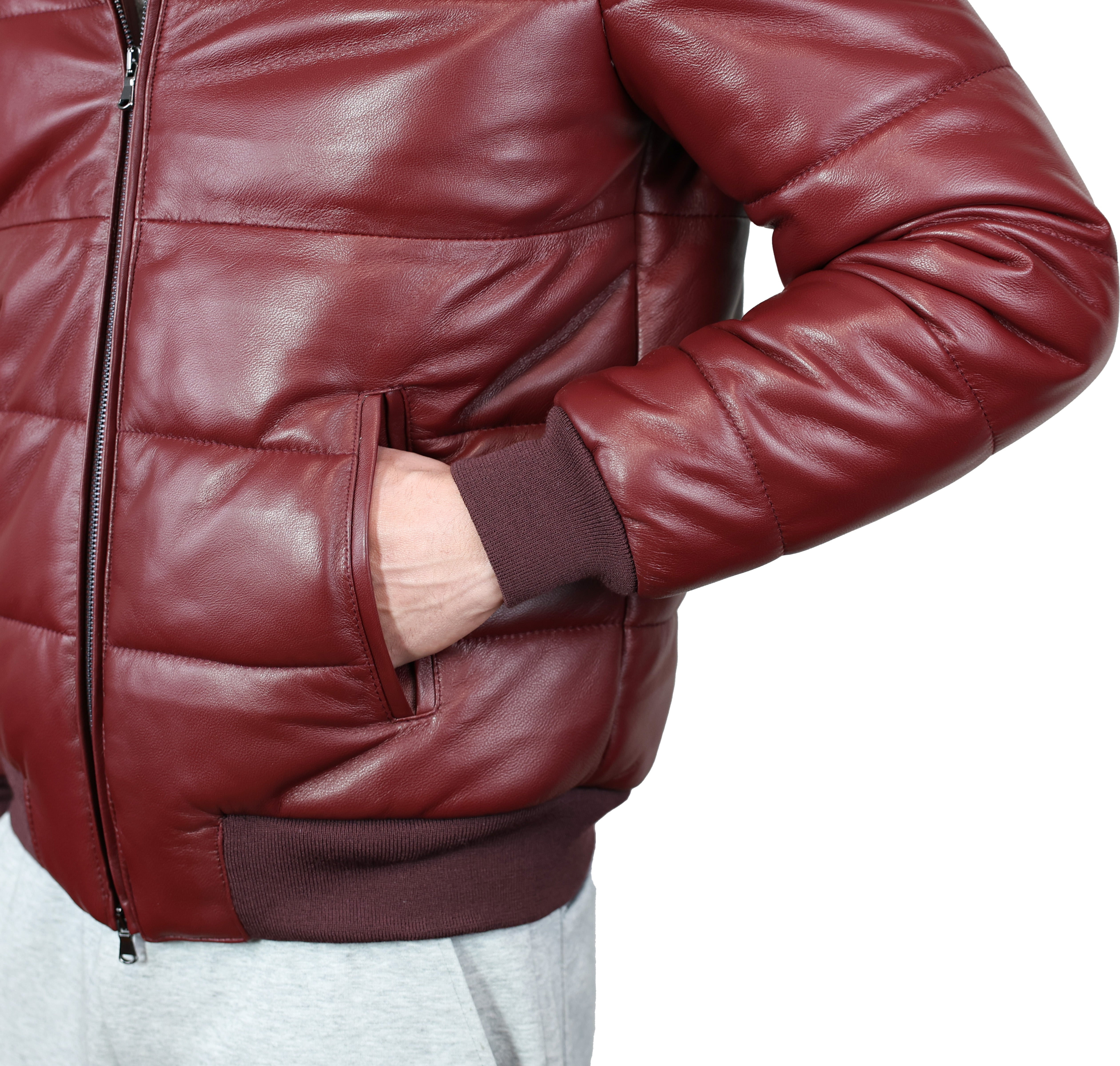 Piumino in pelle 89LCABX