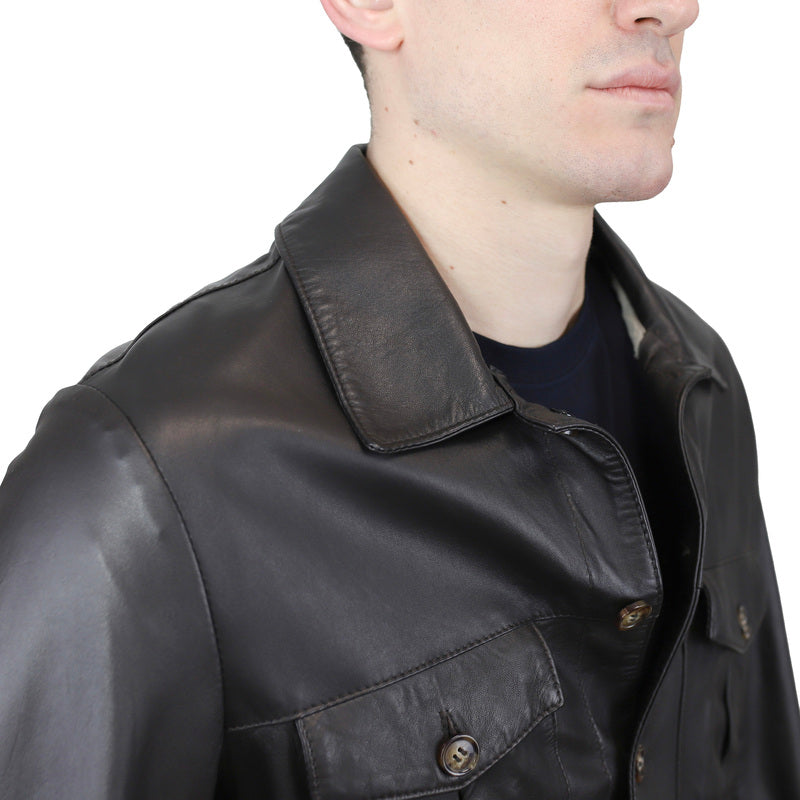 68PNAMO chaqueta de cuero