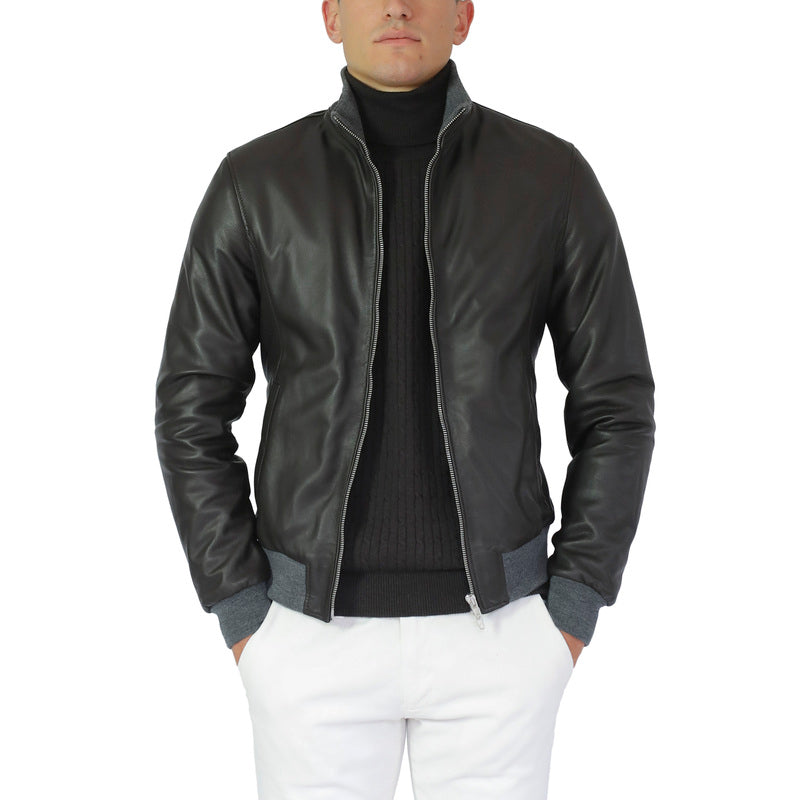 70LNAMO chaqueta bomber de cuero
