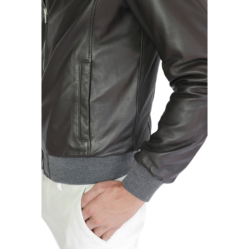 70LNAMO chaqueta bomber de cuero