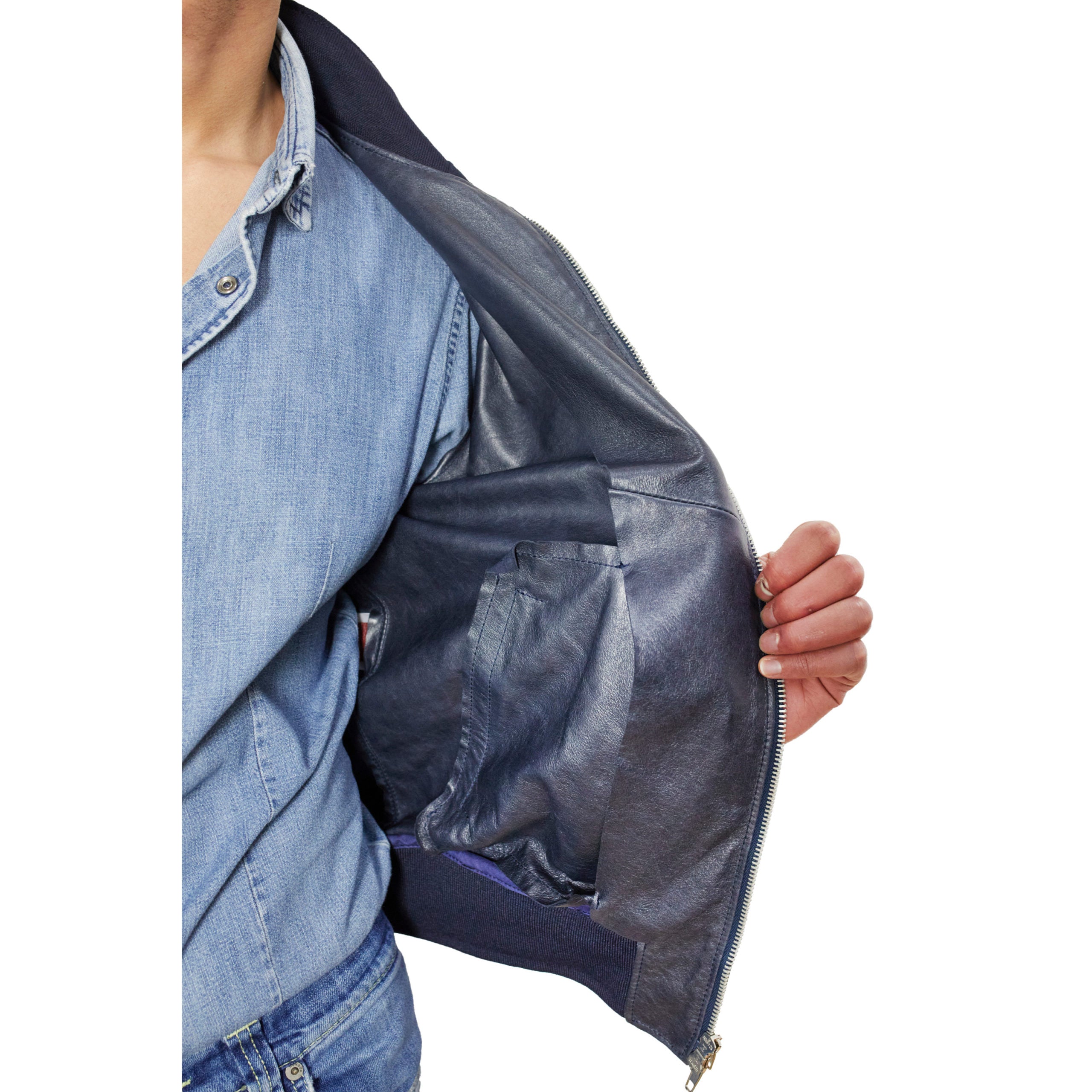 89PSSBL chaqueta de cuero