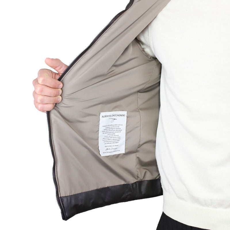 Piumino in pelle 75LTXNB