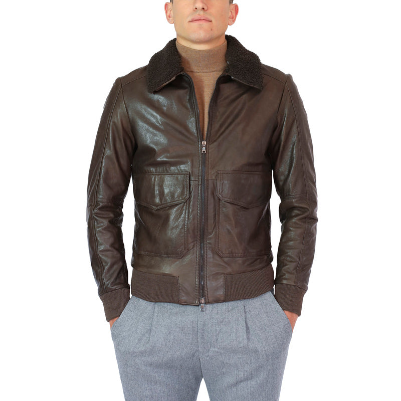 86LMABR chaqueta de cuero