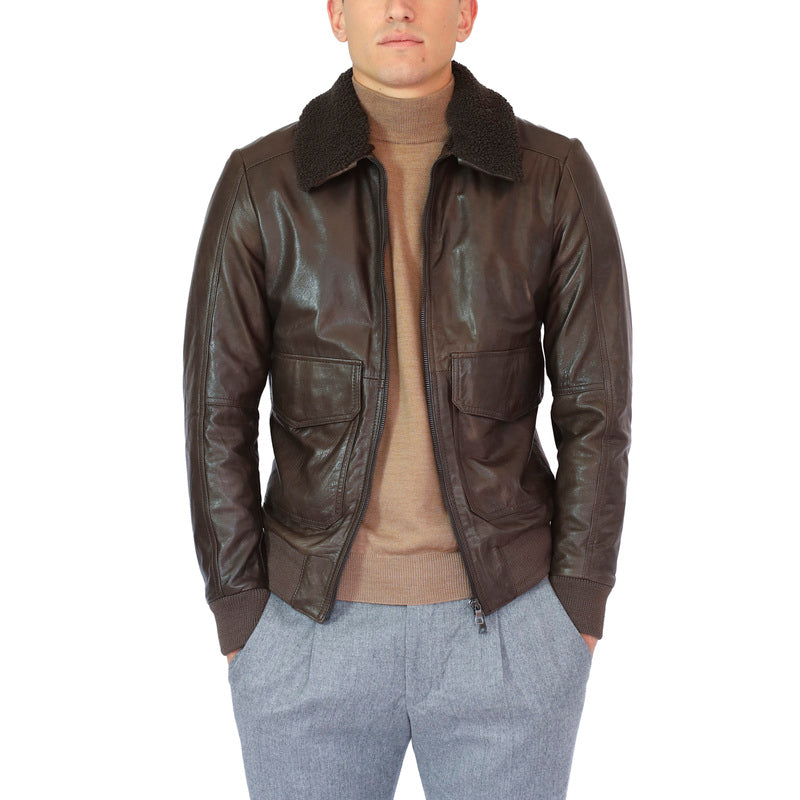86LMABR chaqueta de cuero