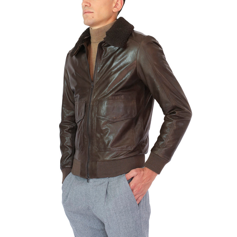 86LMABR chaqueta de cuero