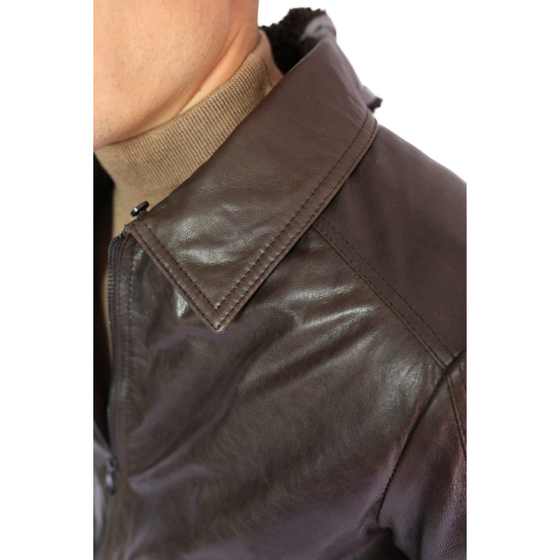 86LMABR chaqueta de cuero