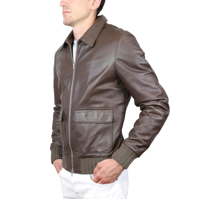 Veste en cuir 86LNABR