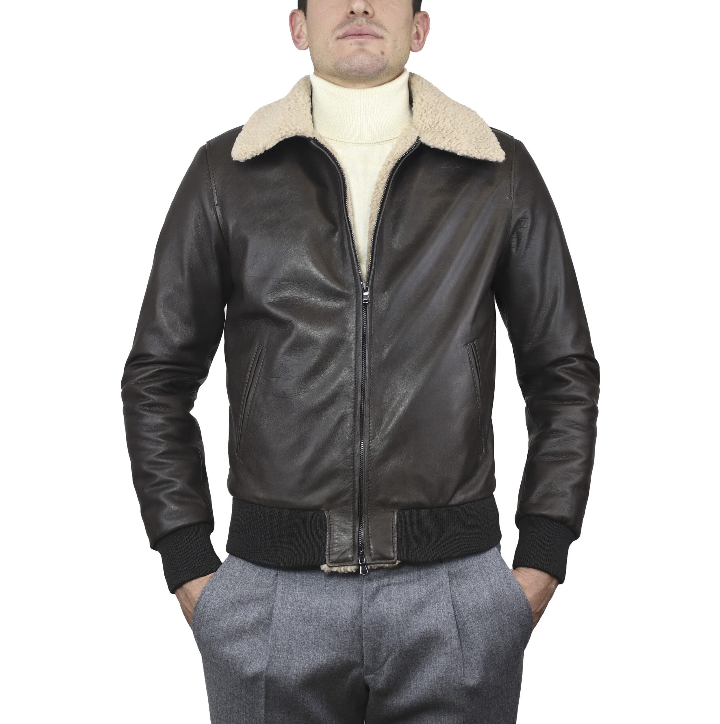 89ECOBR chaqueta de cuero