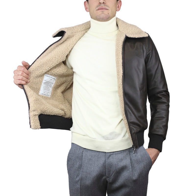 89ECOBR chaqueta de cuero