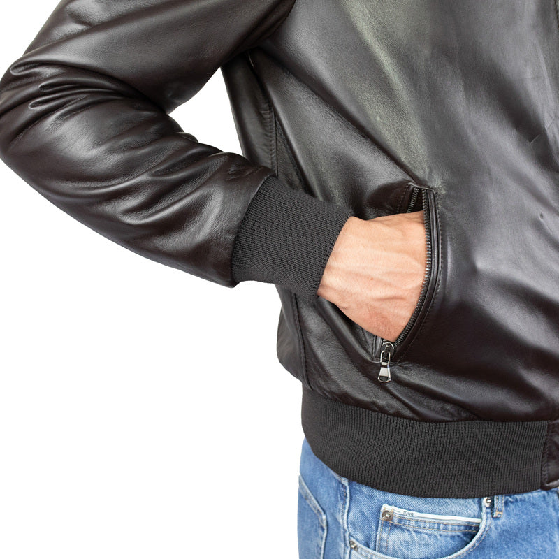 Leather bomber 89LCNAM