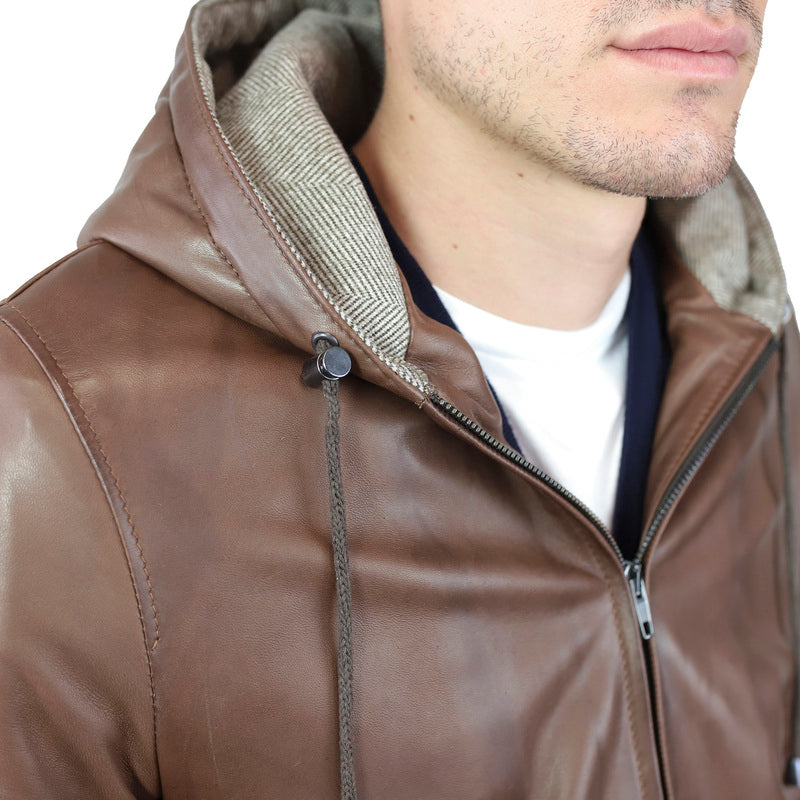 89LCNCI chaqueta bomber de cuero