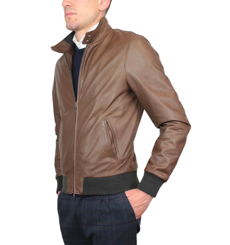 Leather bomber 89LNACI