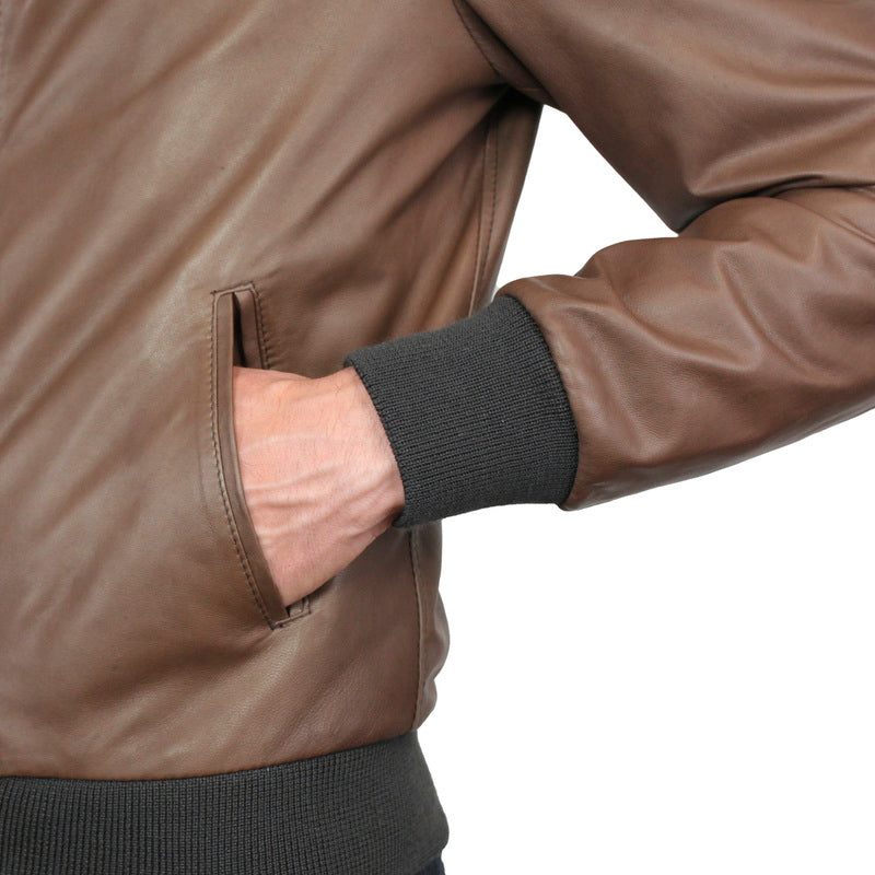 Leather bomber 89LNACI