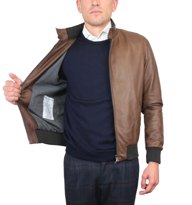 Leather bomber 89LNACI
