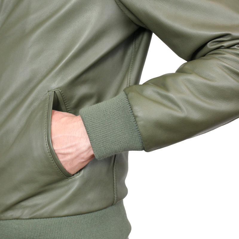 Leather bomber 89LNAOL