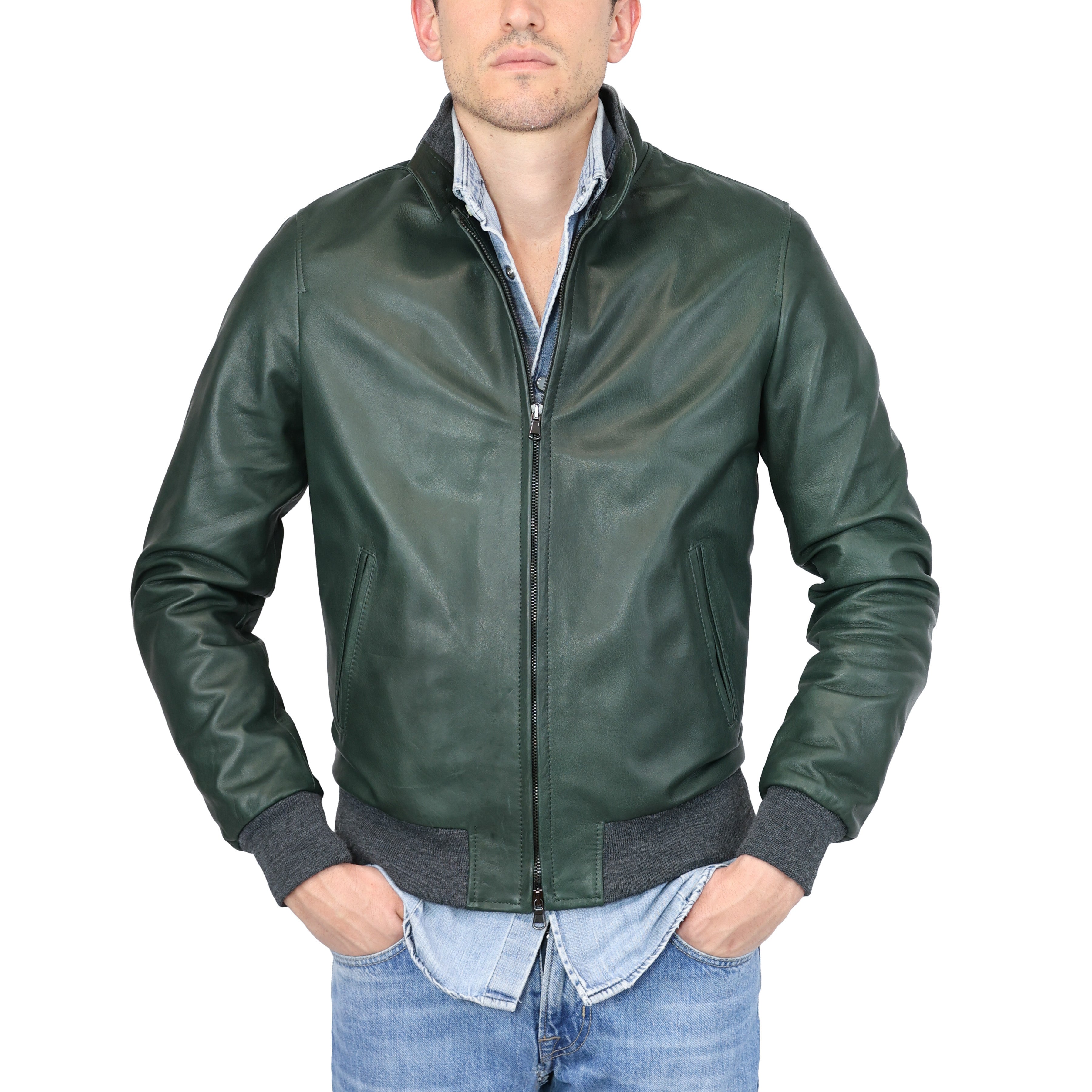 Leather bomber 89NAENG