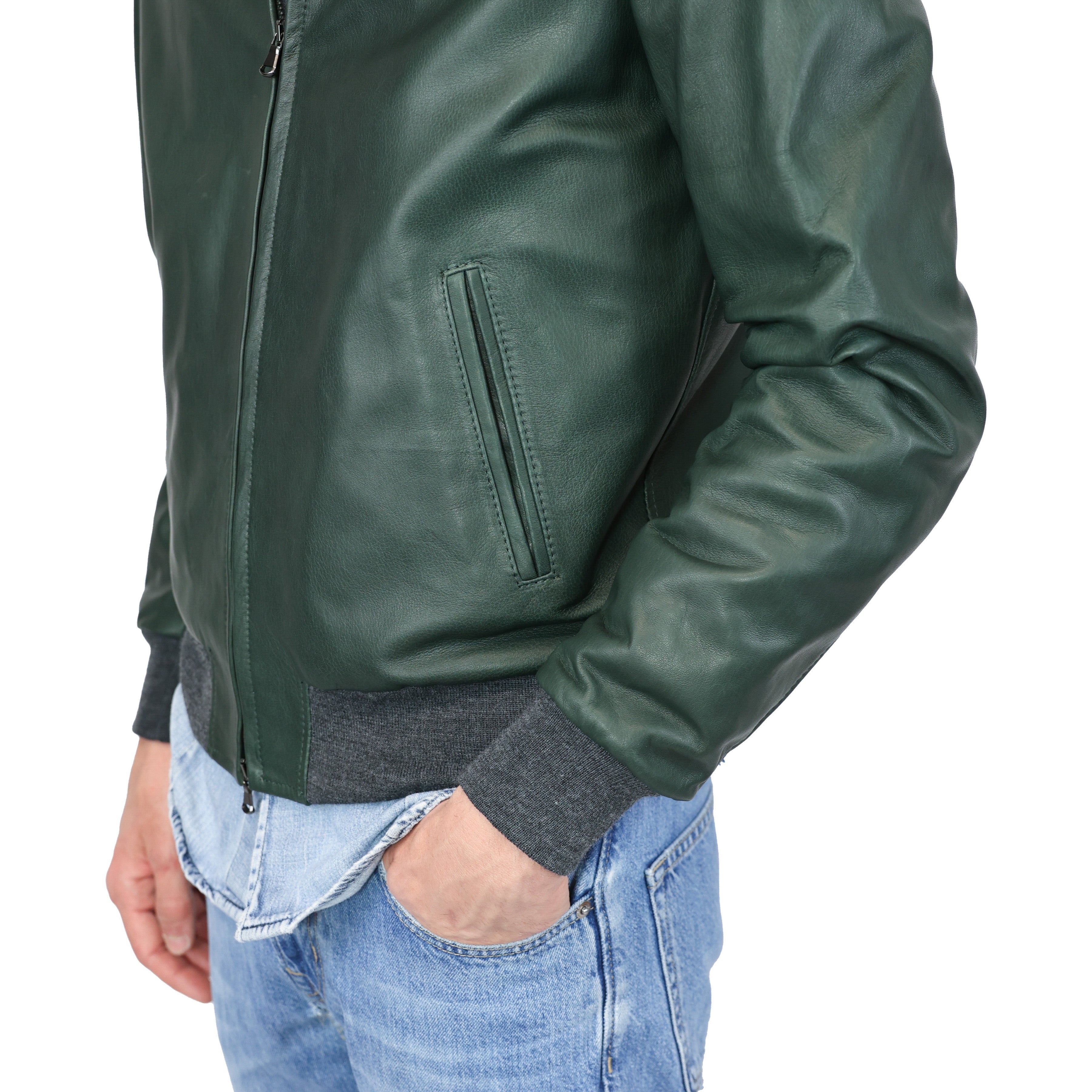 Leather bomber 89NAENG