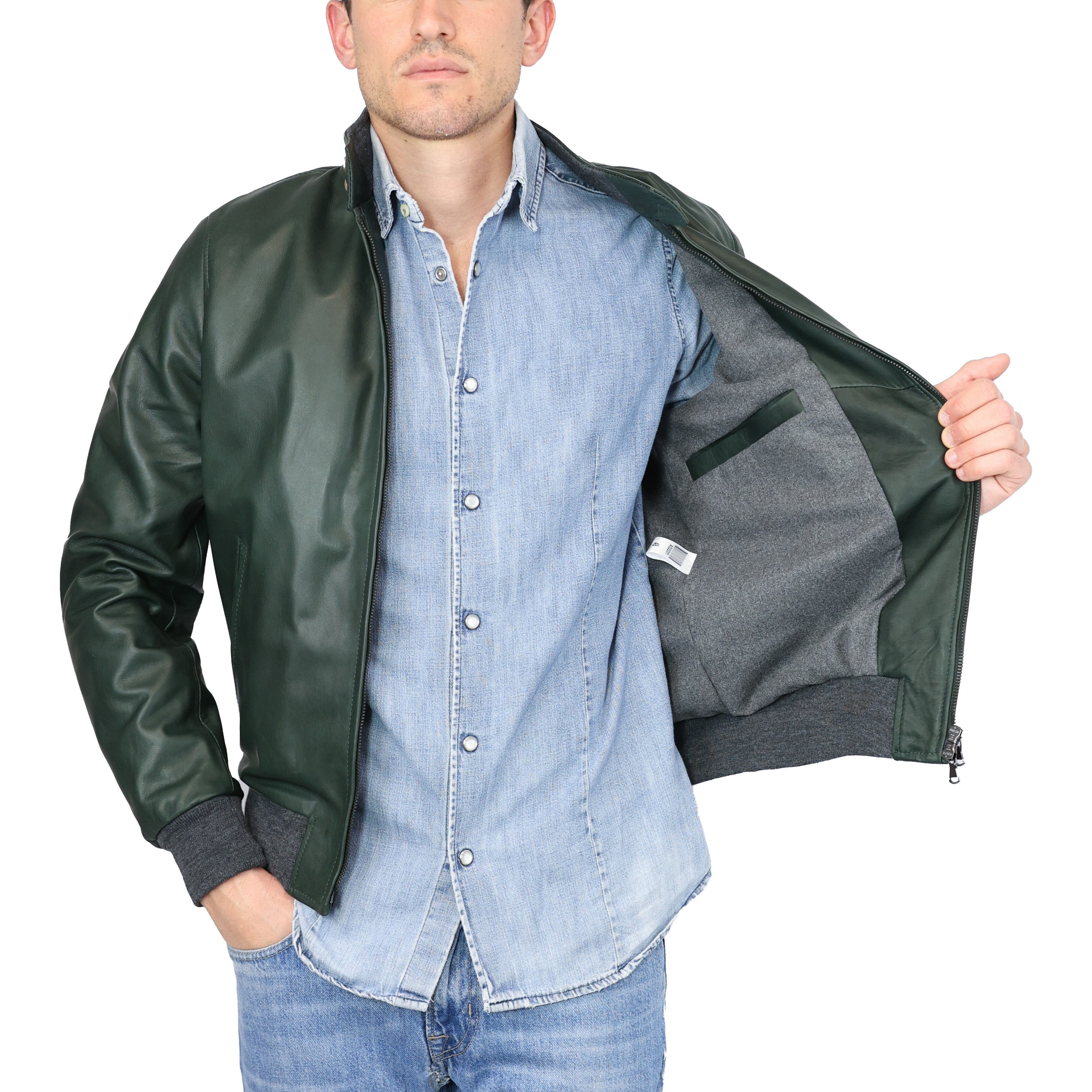 Leather bomber 89NAENG