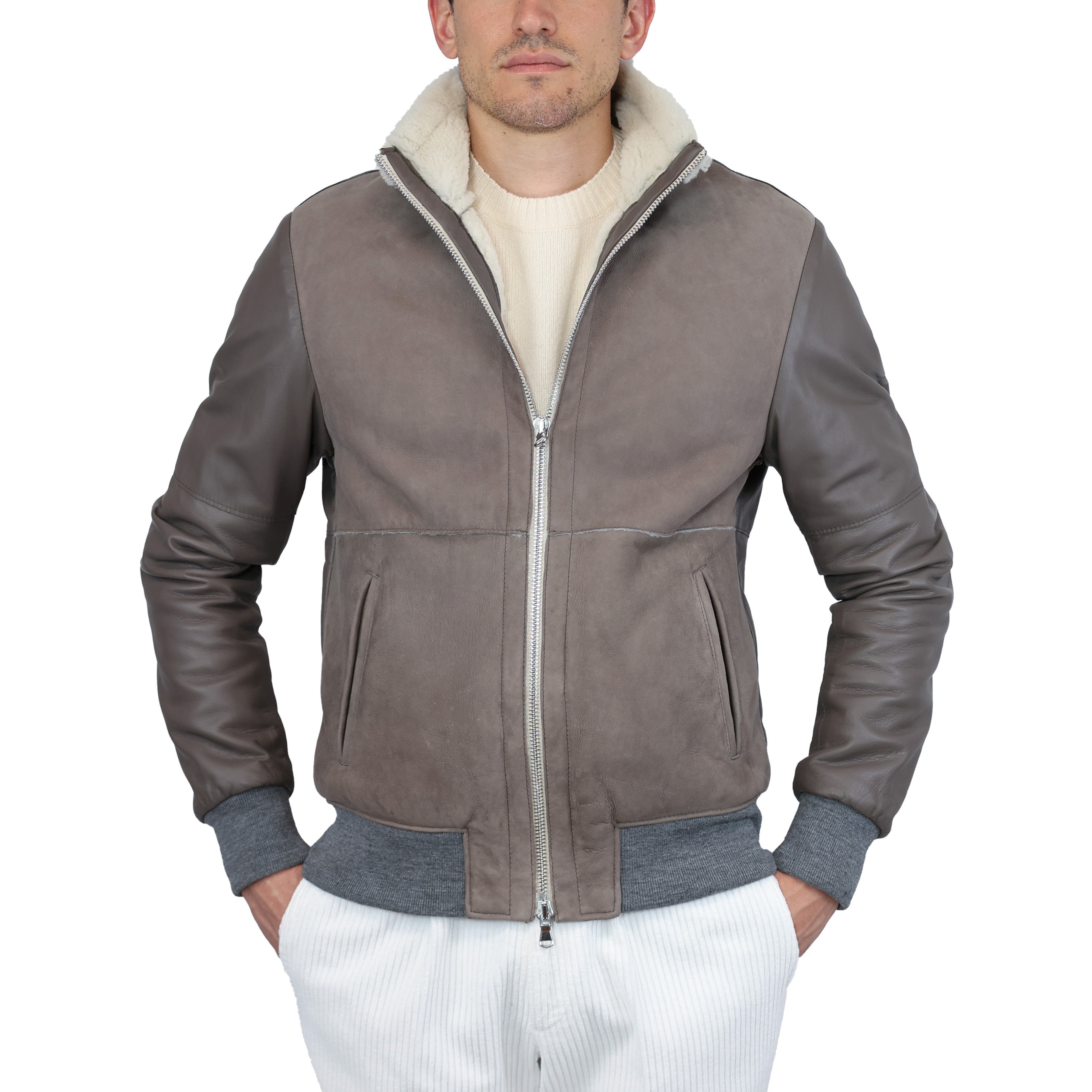 Leather bomber 89NASHG