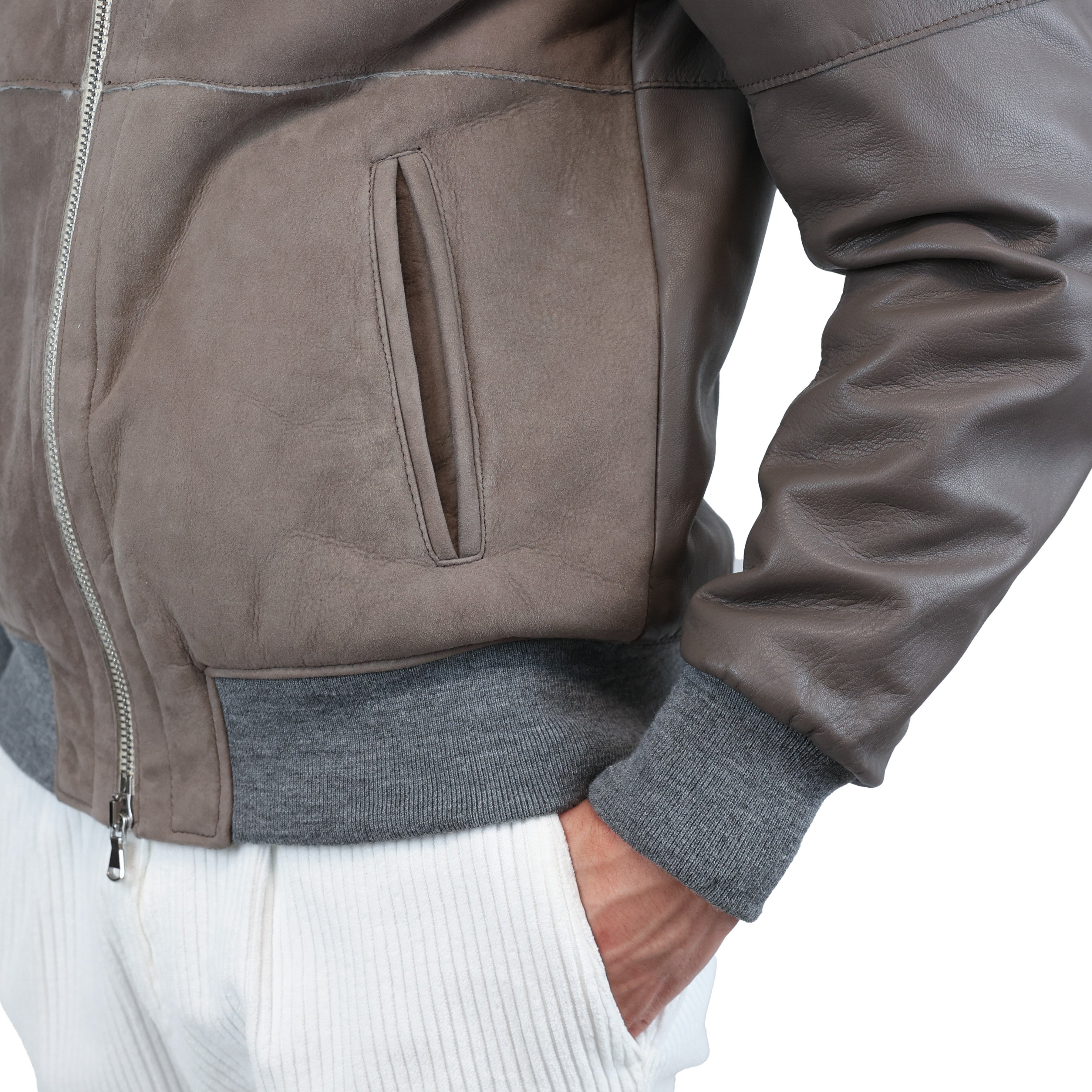 Leather bomber 89NASHG