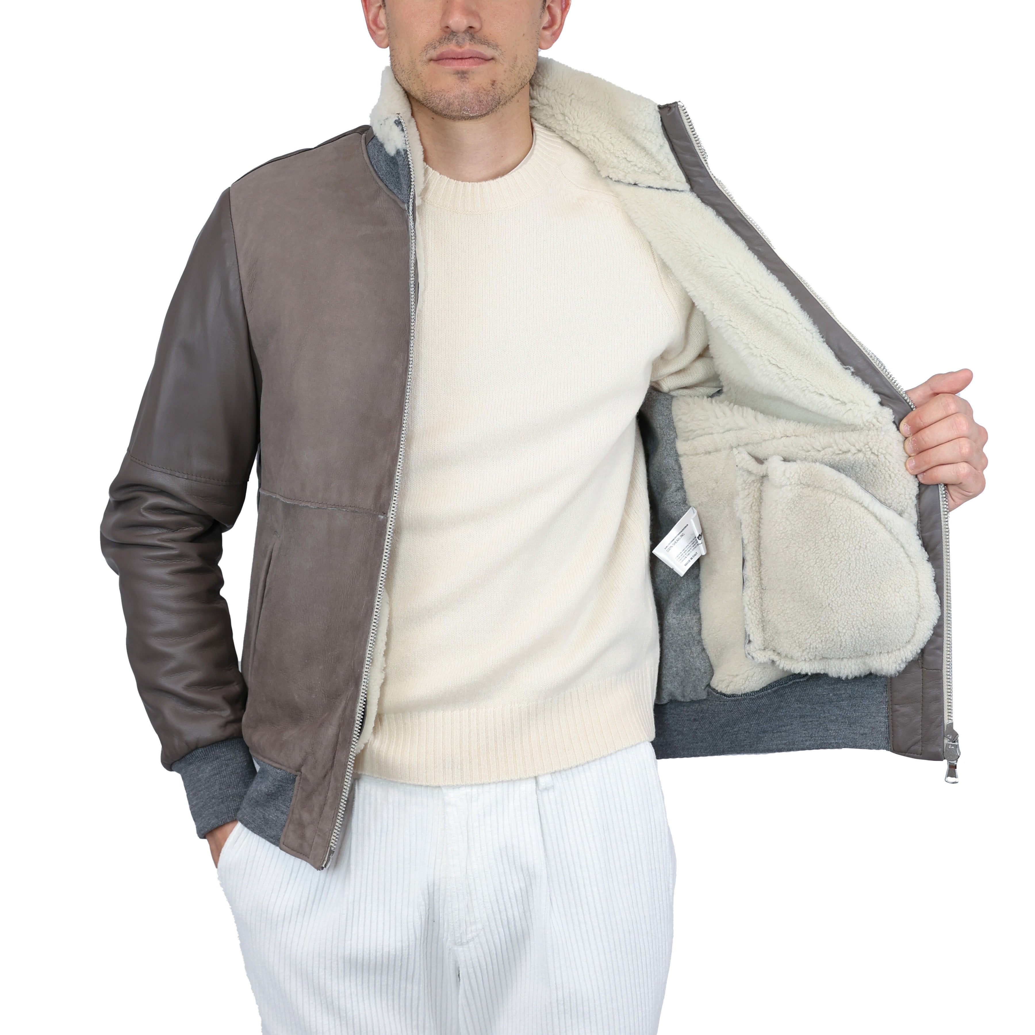 Leather bomber 89NASHG