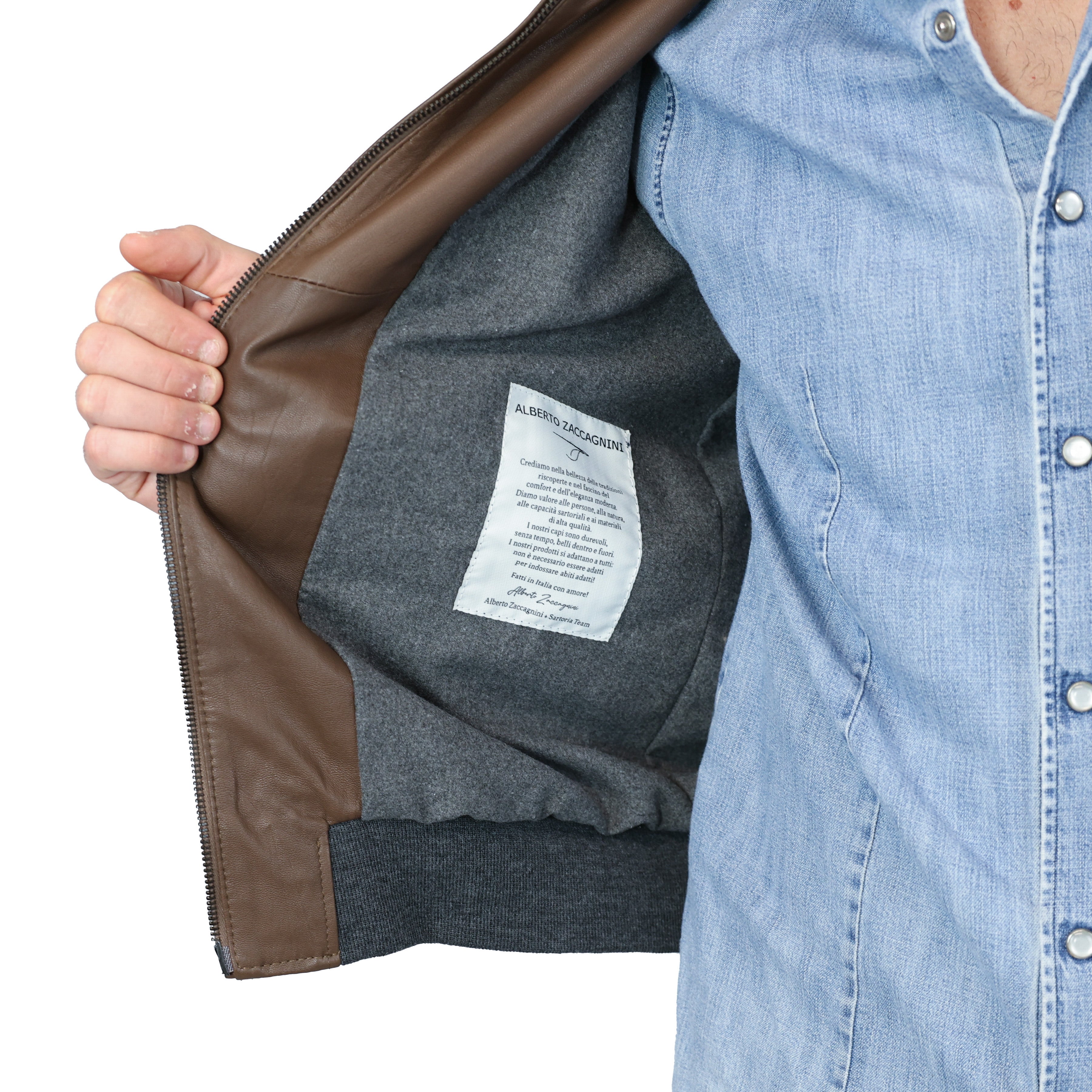 Bomber in pelle 89NATAU