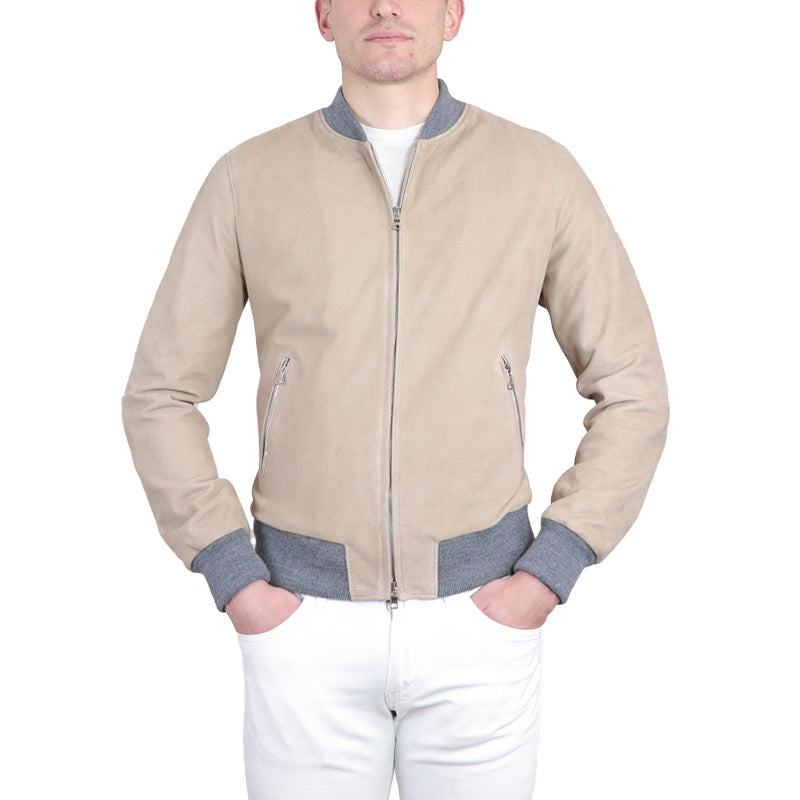 Chaqueta bomber de cuero 89PCBLI