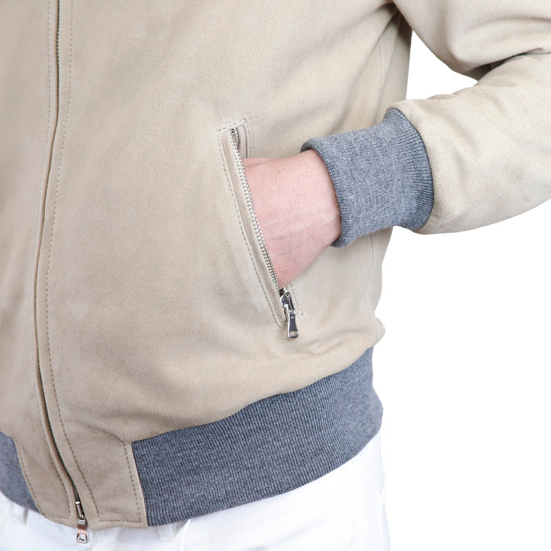 Chaqueta bomber de cuero 89PCBLI