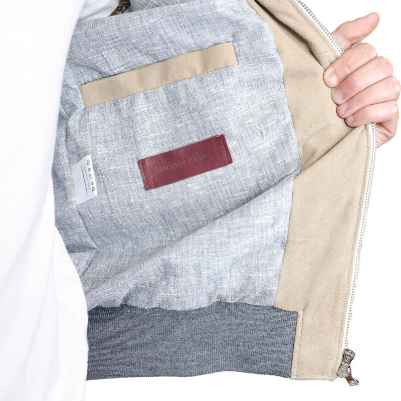 Chaqueta bomber de cuero 89PCBLI