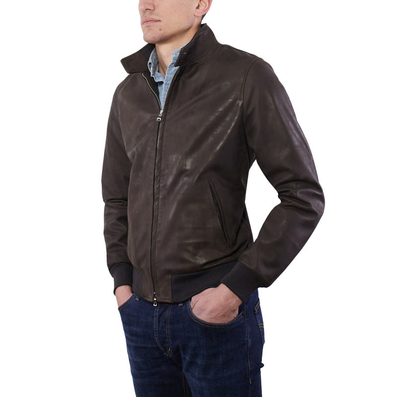 Leather bomber 89PVIBR