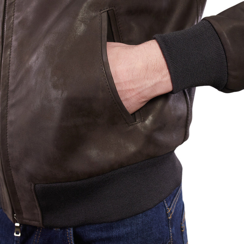Leather bomber 89PVIBR