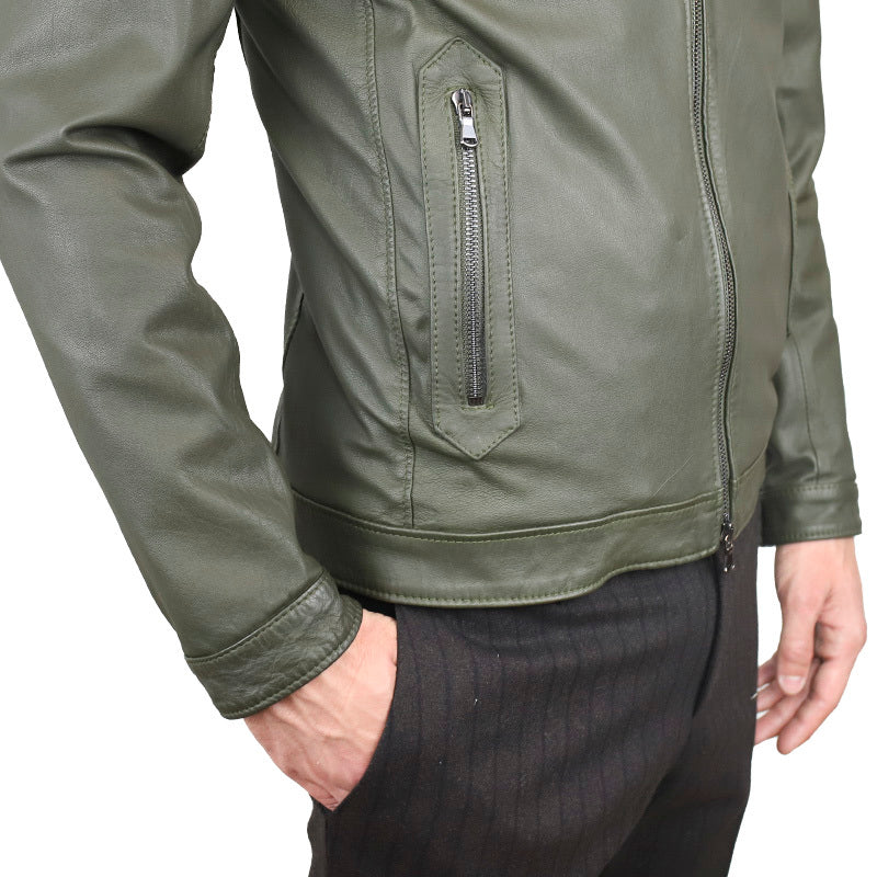 Biker in pelle 90WNAOL