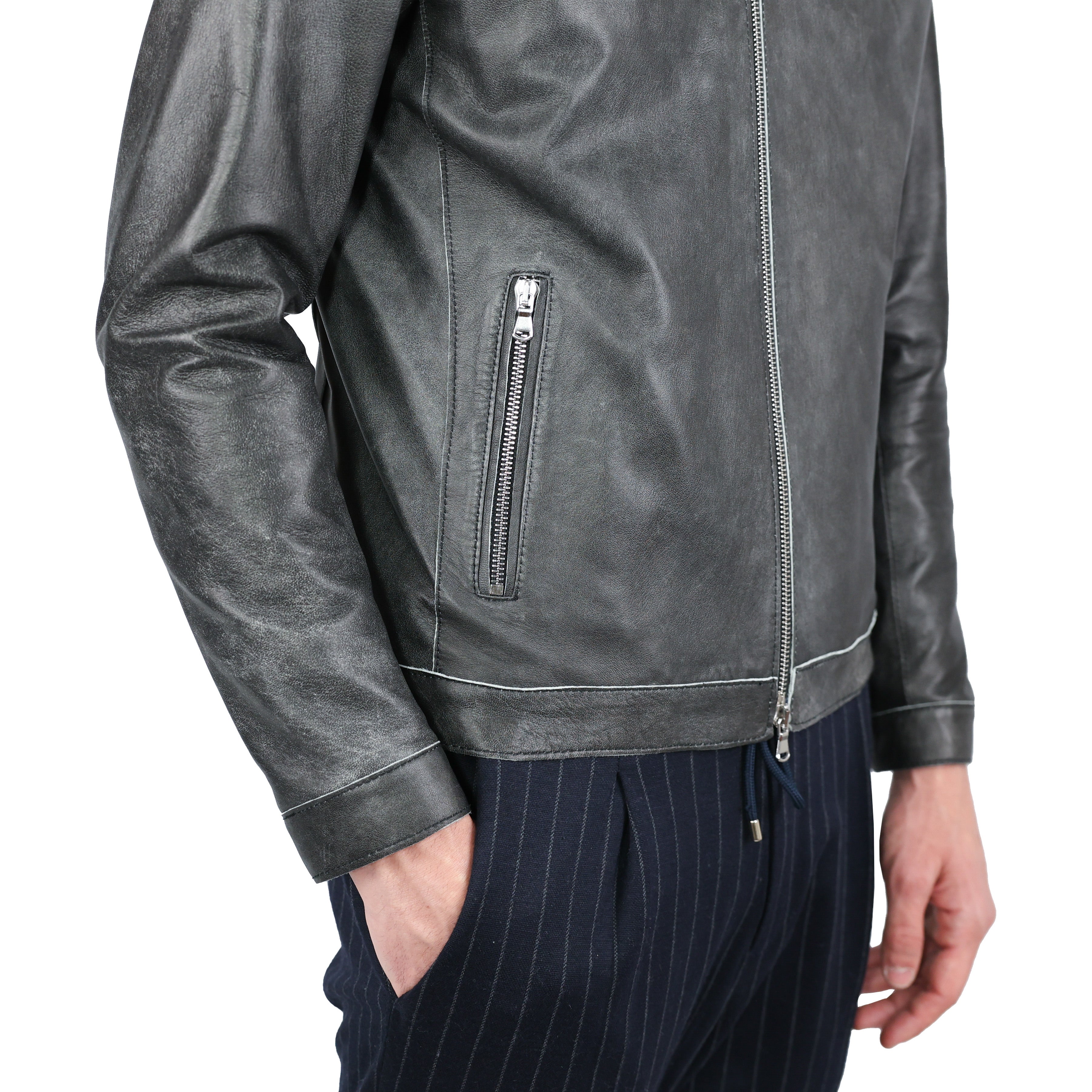 Biker in pelle 97CRUNE