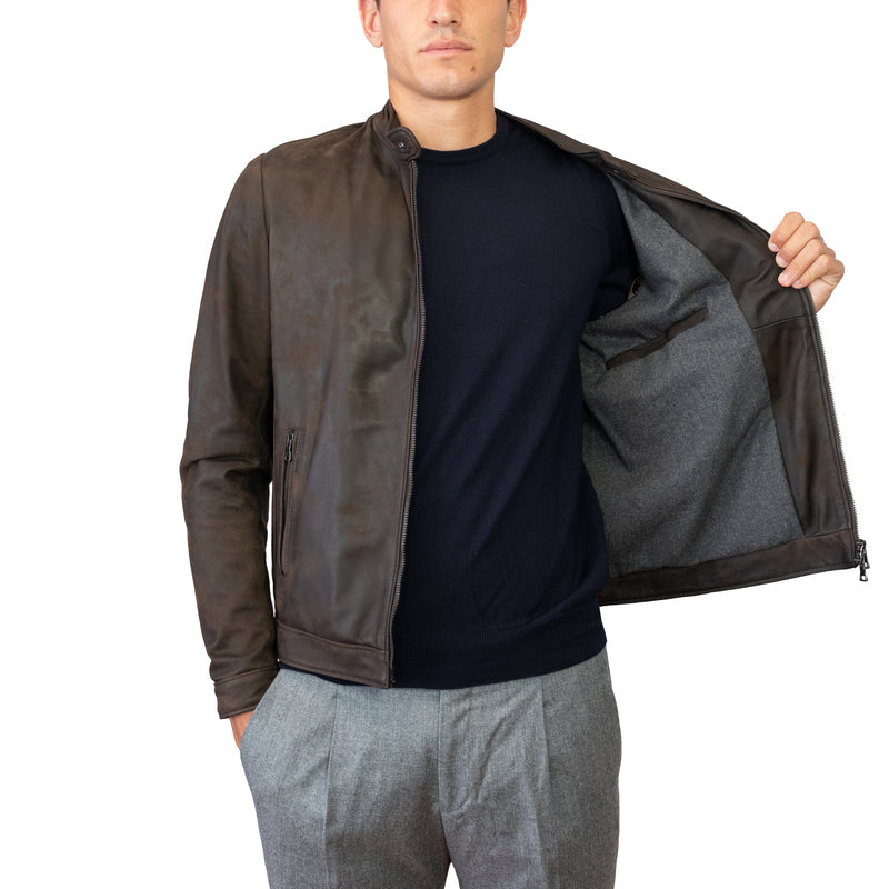 Biker in pelle 97VINBR