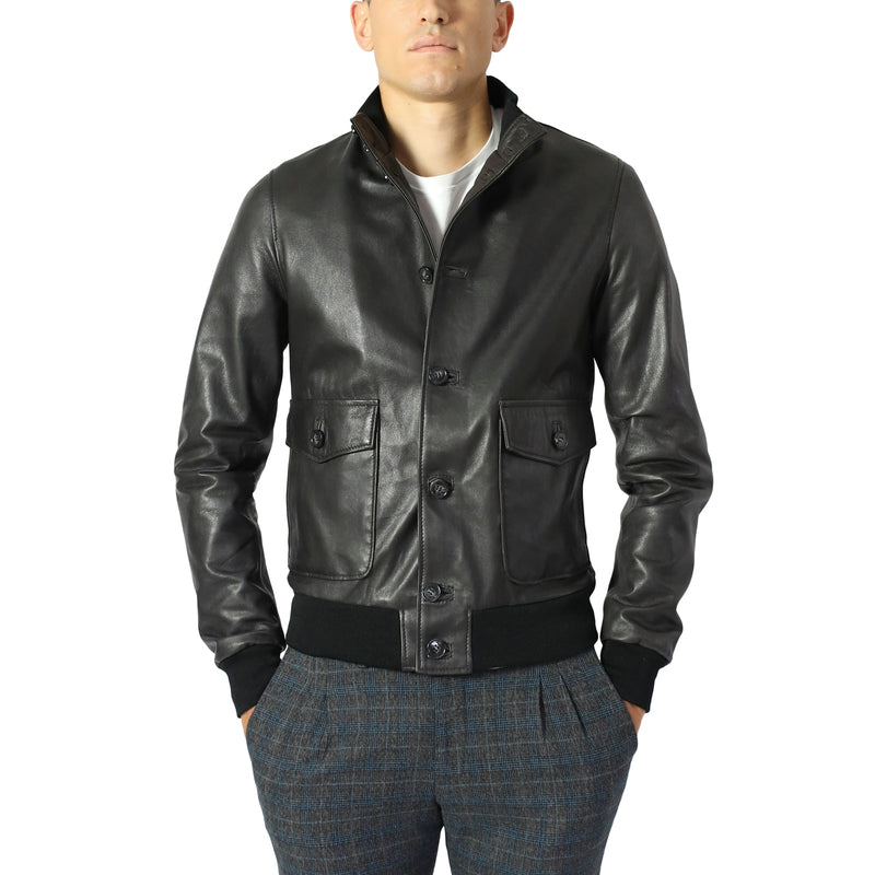 Leather bomber 98MARNE