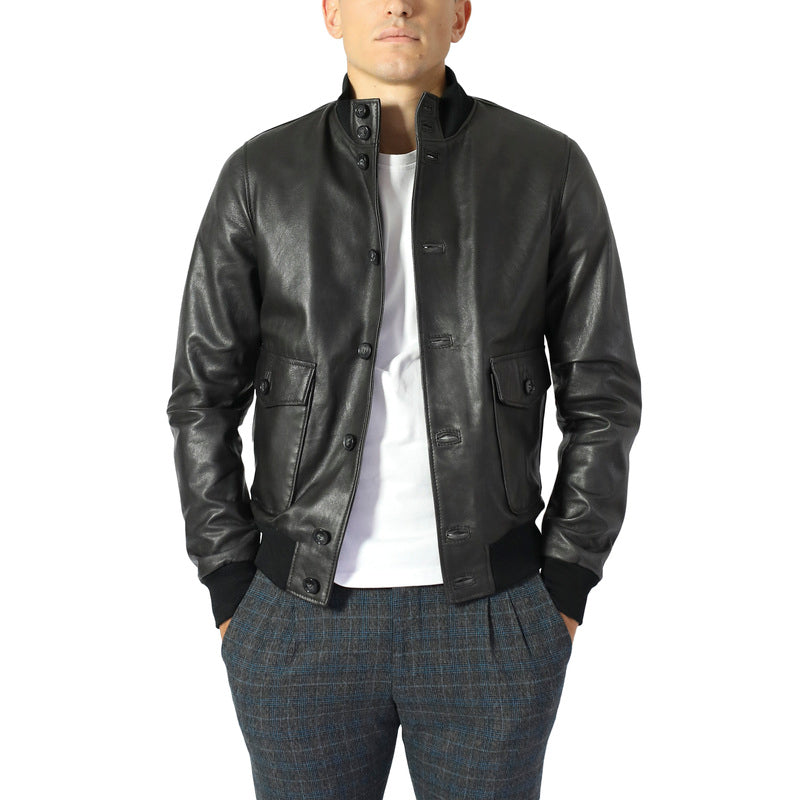 Leather bomber 98MARNE