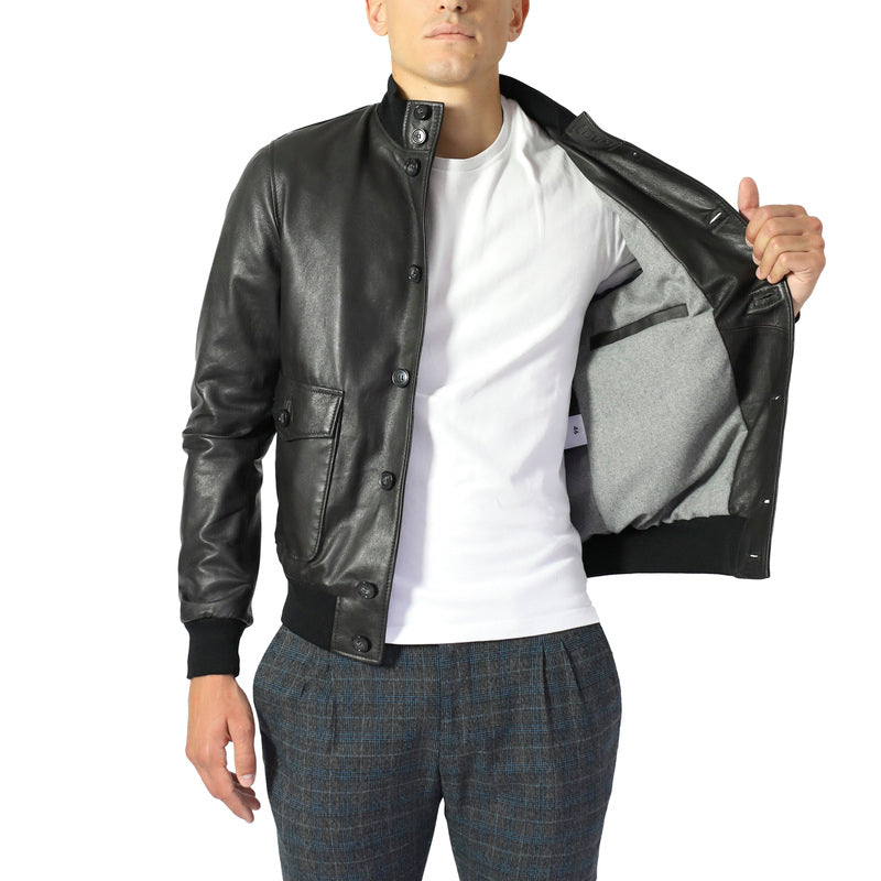 Leather bomber 98MARNE