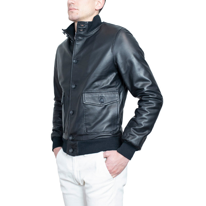 98PNANE chaqueta de cuero