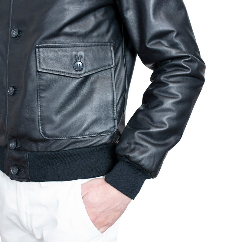 98PNANE chaqueta de cuero