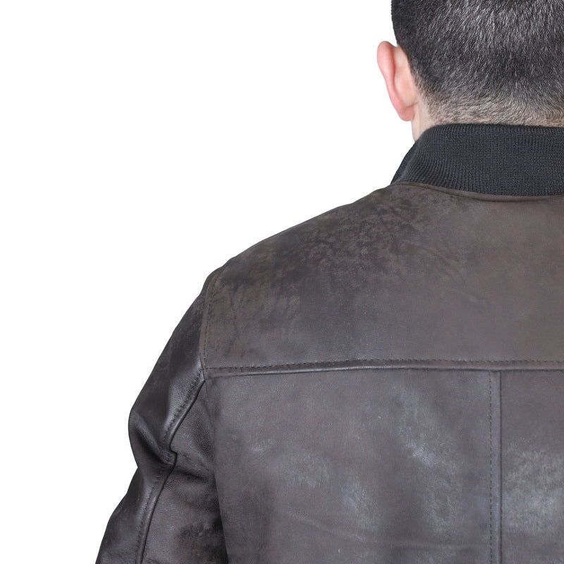 98PVIBR chaqueta bomber de cuero