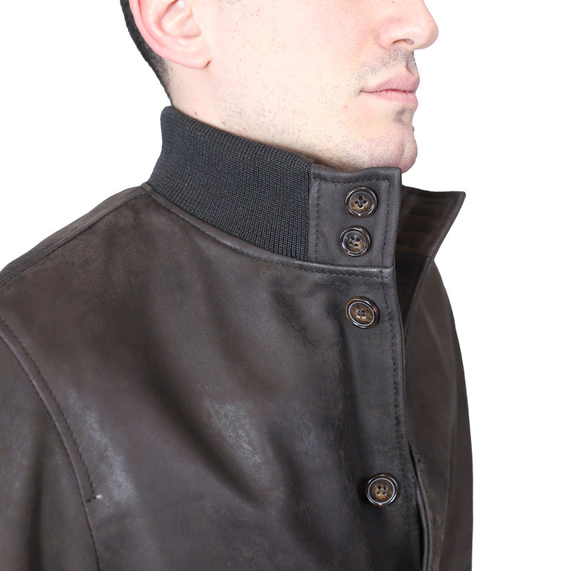 98PVIBR chaqueta bomber de cuero