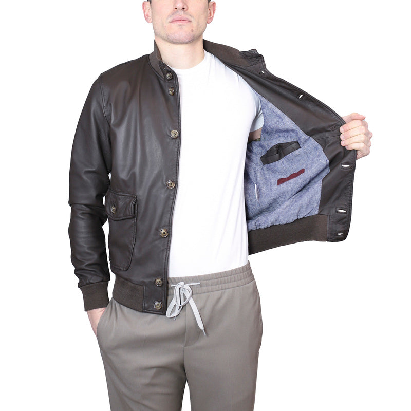Veste en cuir 98PWNBR