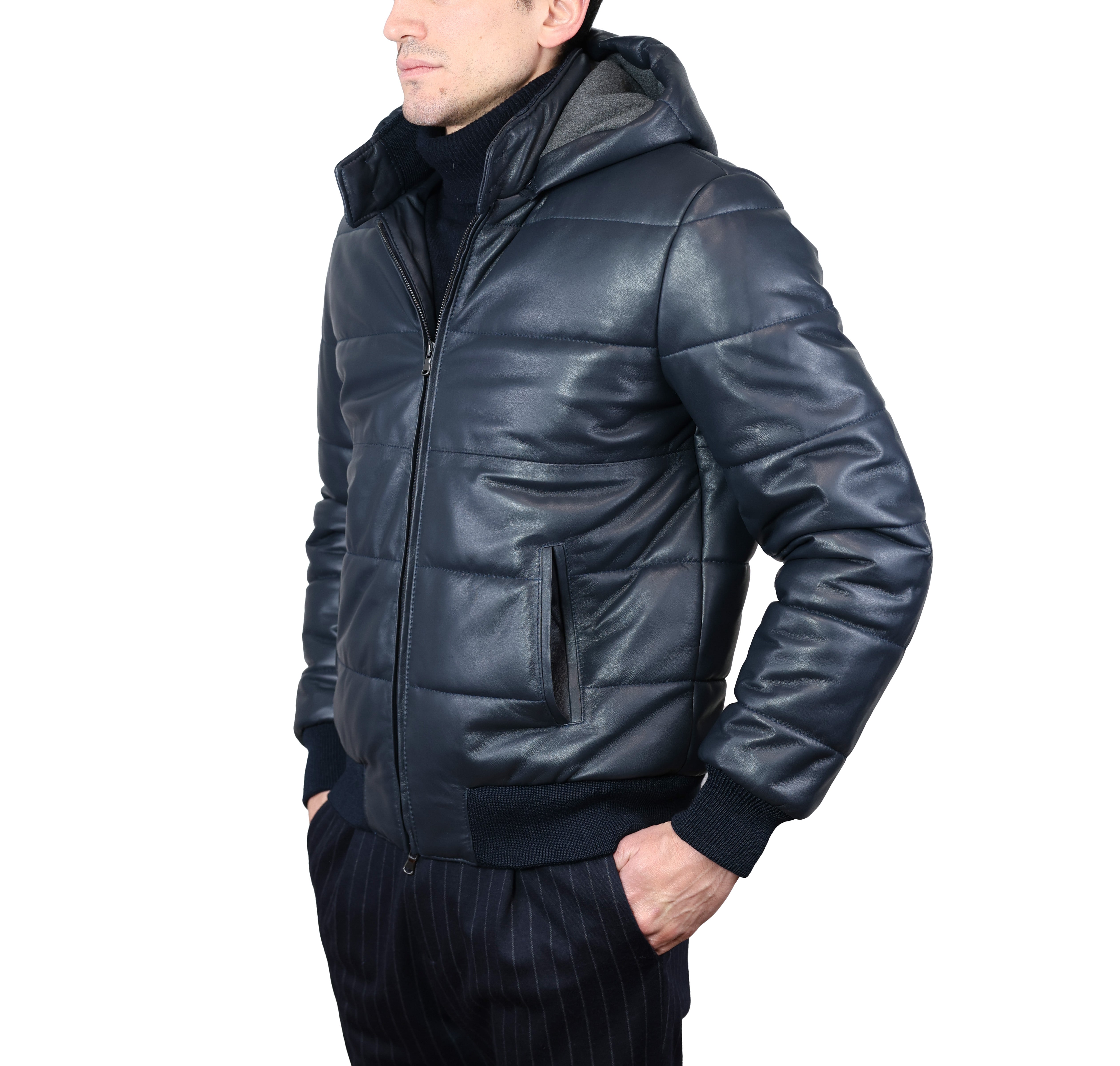 Piumino in pelle 89LCAMA