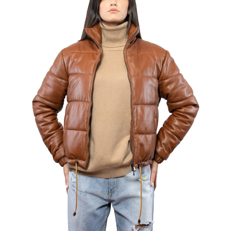 Bomber Piumino in pelle BSKLNAC
