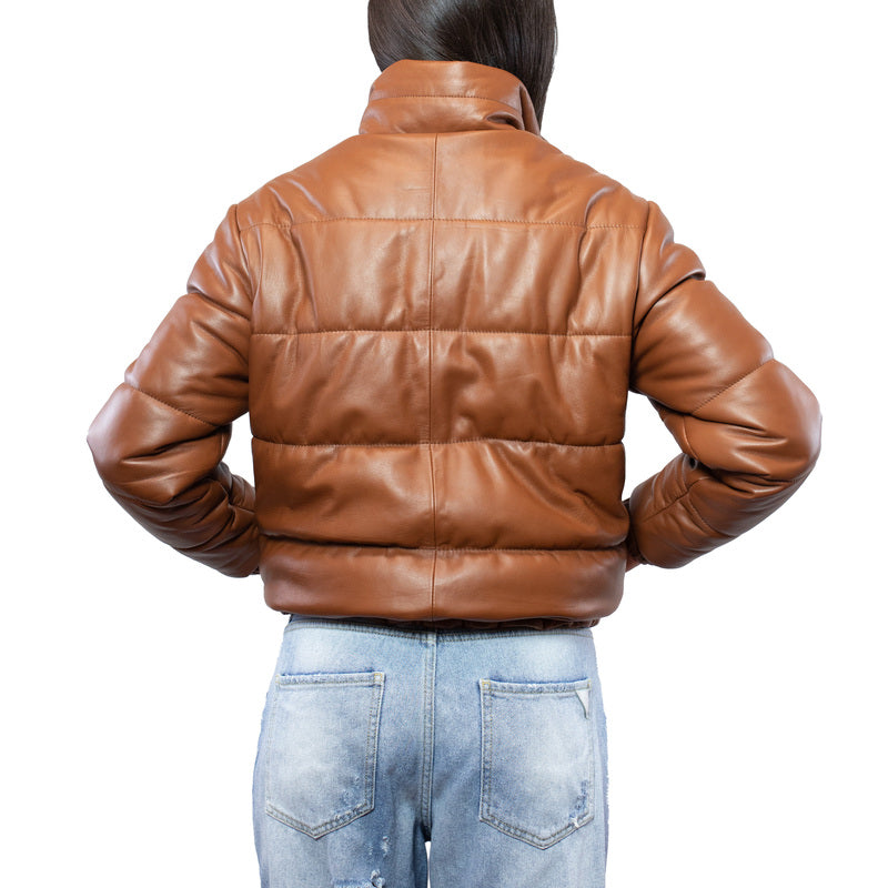 Bomber Piumino in pelle BSKLNAC
