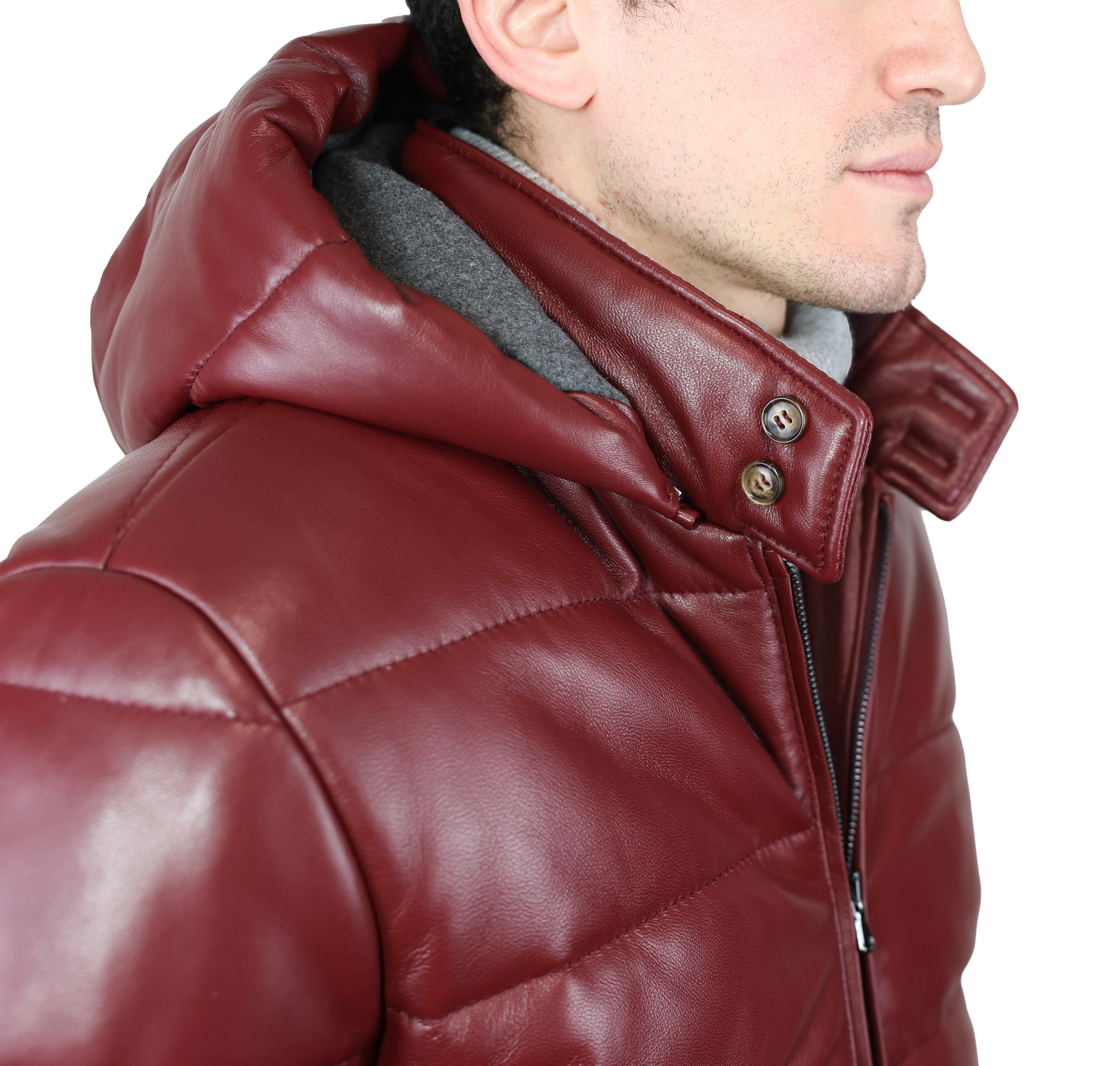 Piumino in pelle 89LCABX