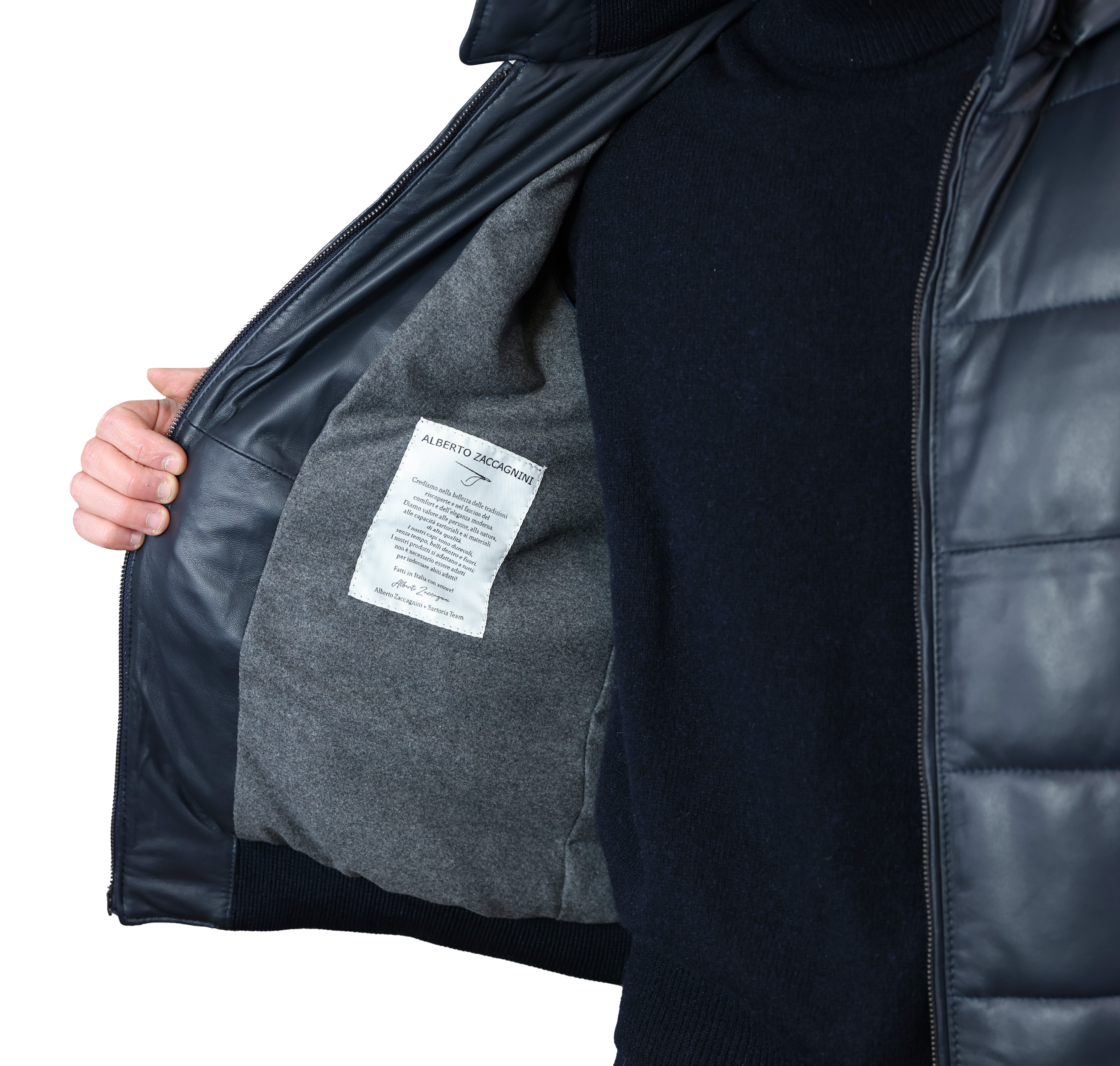 Piumino in pelle 89LCAMA