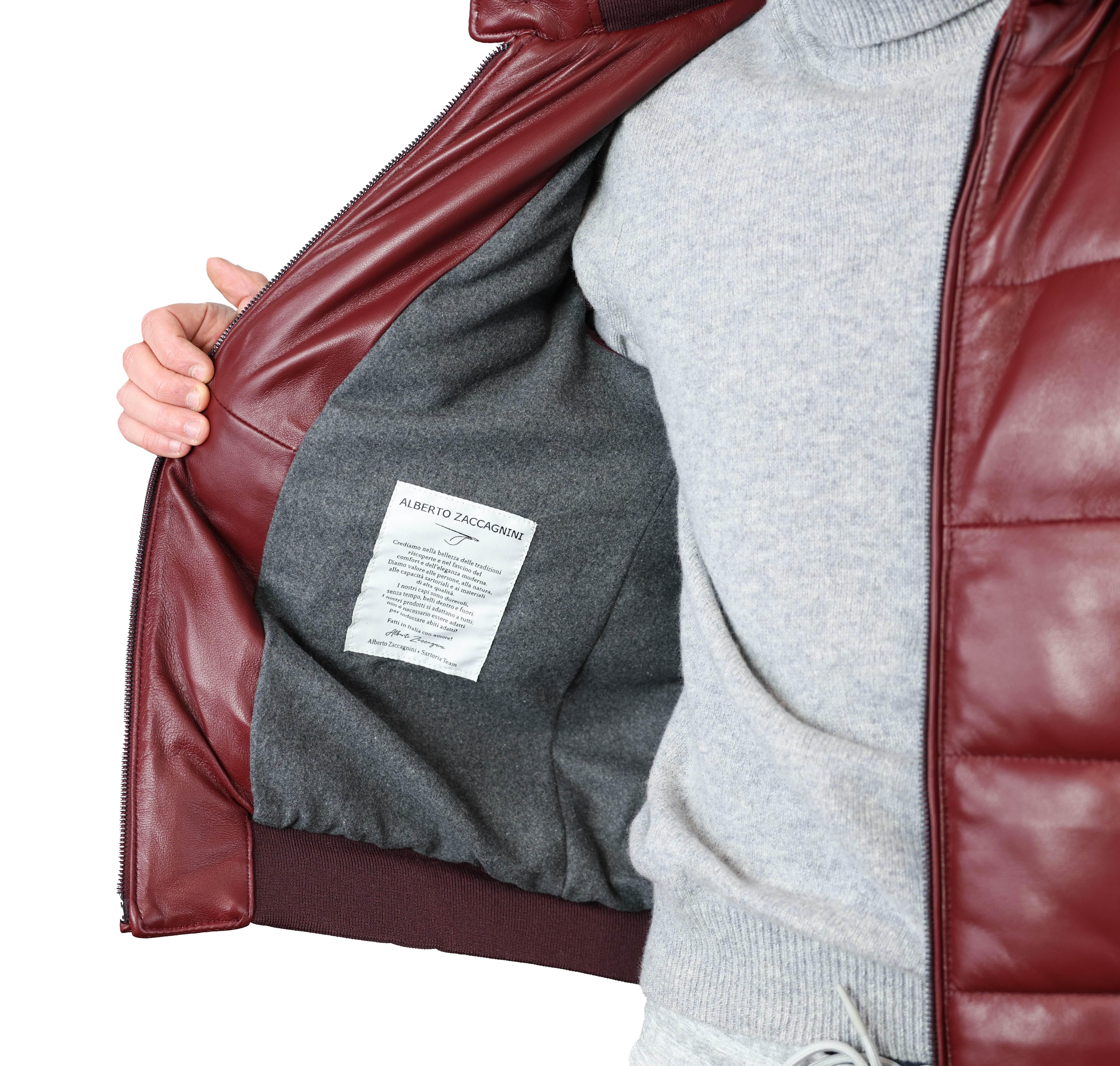 Piumino in pelle 89LCABX