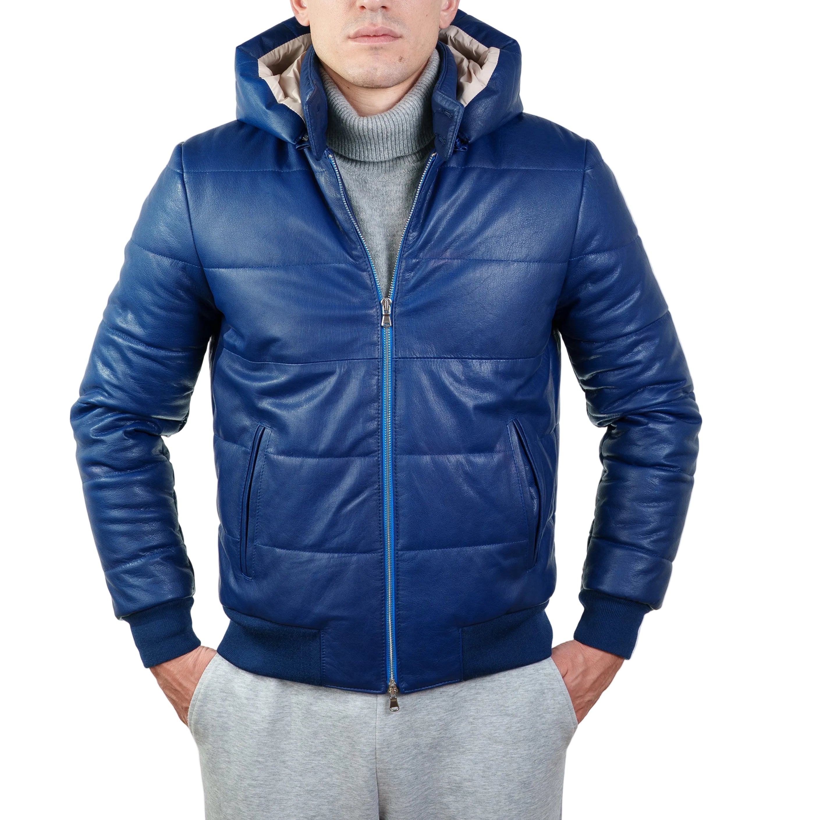 Piumino in pelle 89LCACO